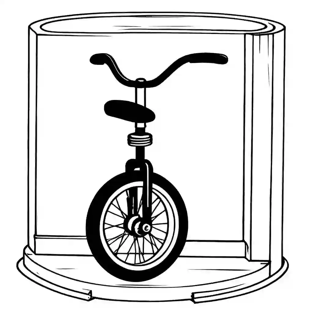 Unicycle coloring pages